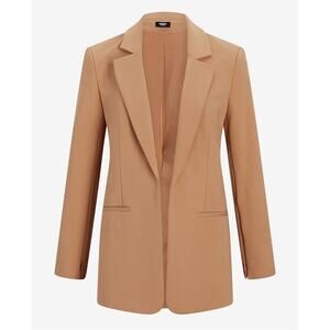 NEW EXPRESS $128 PECAN COLUMNIST OPEN FRONT BLAZER SIZE MEDIUM